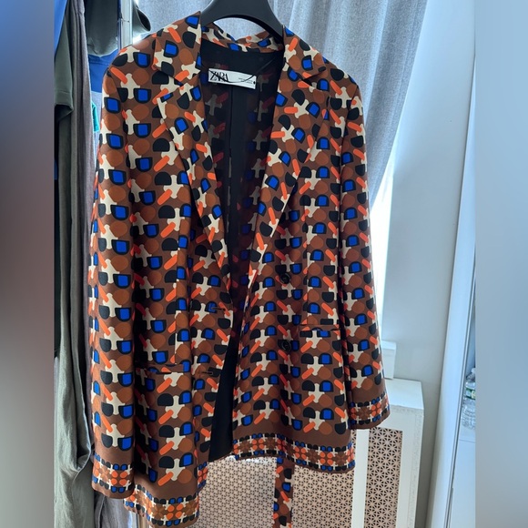 ZARA Multicolor Belted Jacket in XS - Picture 1 of 13